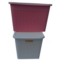 Корзина для хранения с крышкой №885 (38*39*26см)